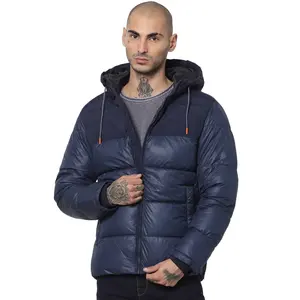 แจ็คเก็ตบุนวมมีฮู้ดสำหรับผู้ชายเสื้อแจ็กเก็ตแบบพองมีซิปปิดติดโลโก้ได้ตามต้องการ - Product Image 1