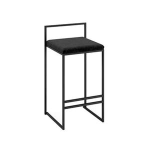 Tabouret de bar rustique en fer avec motifs artisanaux et finition en bois naturel pour des espaces confortables et accueillants - Product Image 5