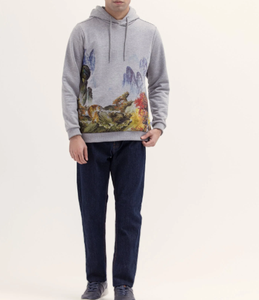 Sweat à capuche imprimé de logo personnalisé Pull-over graphique de mode Sweat-shirt streetwear pour hommes - Product Image 1
