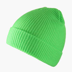 Bonnets unisexes en jacquard avec logo personnalisé, vente en gros, qualité supérieure, unis, doux, chauds, en acrylique tricoté, pour l'hiver, unisexe - Product Image 3