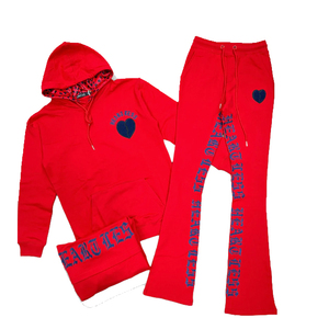 Joggers apilados de algodón 100% para hombre, conjuntos de talla grande, características de invierno - Product Image 1