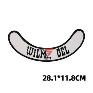 Bán buôn tùy chỉnh thêu sấm sét bảo vệ wilm Del MC các bản vá lỗi 3 cái Bộ sắt trên thêu xe máy Câu lạc bộ Biker các bản vá lỗi - Product Image 4