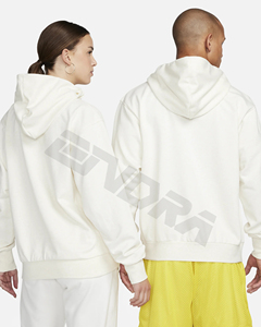 เสื้อฮู้ดโอเวอร์ไซส์สำหรับผู้ชายเสื้อฮู้ดผ้าฝ้ายฟอกสีพิมพ์ลายเปลวไฟกำหนดโลโก้ได้เอง - Product Image 2