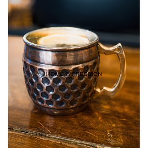 Taza de cobre más vendida, copas de vino de diseño moderno, servicio de champán, artesanía UG con mango de latón, producto más vendido - Product Image 2