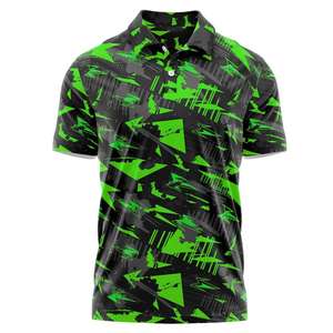 Polos de Golf de Algodón de Alta Calidad con Estampado Sublimado Personalizado, Antiarrugas, Bordados, de Secado Rápido y Absorción de Humedad - Product Image 3