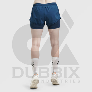 Pantalones cortos deportivos para mujer Fitness Short 100% poliéster personalizable Logo pegatina Color patrón diseño pantalones cortos para mujer - Product Image 3