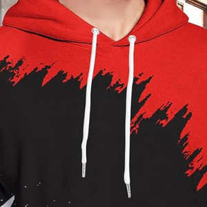 Hoodie homme sur mesure de haute qualité, dernier design, 100% polyester léger, coupe ample, streetwear, sweats à capuche et sweat-shirts pour homme - Product Image 2