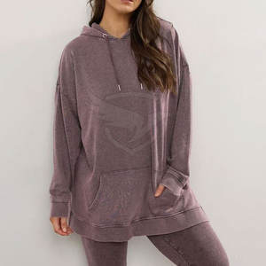 Derniers modèles de sweats à capuche délavés à l'acide fabriqués au Pakistan Street Wear Vente en gros de sweats à capuche pour femmes vente en ligne - Product Image 2