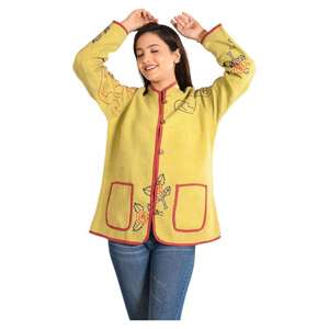 Veste en coton Vintage fabriquée à la main pour femmes imprimé bloc indien Style Boho matelassé longue longueur réversible Design tenue décontracté - Product Image 6