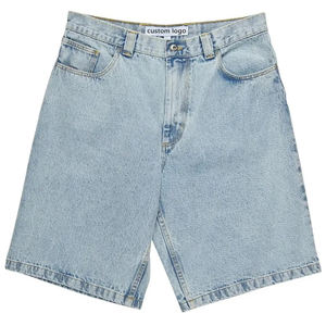 Pantalones Cortos Cargo de Mezclilla para Hombre, Estilo Urbano, Estampado Digital Sólido, Transpirables, Ecológicos, Casuales, con Múltiples Bolsillos - Product Image 4