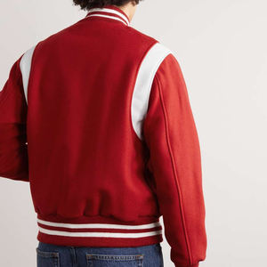 Vestes universitaires personnalisées, corps en laine, manches authentiques, vêtements d'hiver, patchs en chenille, veste décontractée élégante pour hommes - Product Image 3