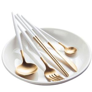 Ensemble de couverts en acier inoxydable de haute qualité, finition miroir argentée, élégant et moderne, service de vaisselle pour la cuisine - Product Image 6