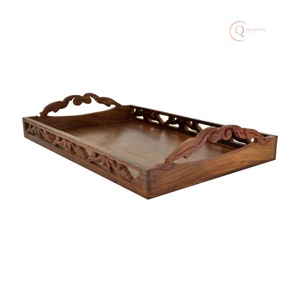 Bandeja de Servir de Madera Maciza con Acabado Liso, Colores Personalizados No Tóxicos, MOQ de 100 Piezas para Hoteles y Restaurantes - Product Image 6