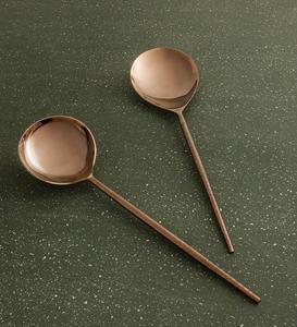 Nouveau Style Qualité Salade Serveur Ensemble En Acier Inoxydable Couverts Couverts Salade Serveur Ensemble De Cuillère 2 Pcs Avec Poignée Incroyable - Product Image 5