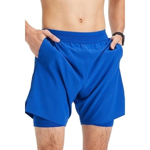 Venta Directa de Fábrica, Pantalones Cortos Deportivos Casuales para Hombre, Talla Grande, 100% Poliéster, Lona Sólida, Transpirables, Impermeables, Nueva Moda - Product Image 3