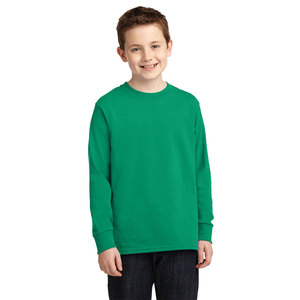 Camiseta 100% de algodón de manga larga pesado informal para jóvenes cómoda y duradera - Product Image 4