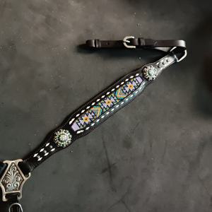 Headstall perlé occidental cheval tack Headstall bride exportateurs indiens au prix de gros prêt à expédier rodéo Headstall - Product Image 2