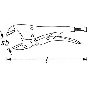 Hazet Grip <b>Pliers</b> with Straight Jaws - Product Image 2