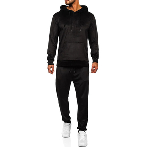 Vêtements de sport décontractés pour hommes Ensemble de survêtements deux pièces Nouvelle mode Jogger à capuche et sweat à capuche pour vêtements de sport d'hiver Survêtement pour hommes - Product Image 1