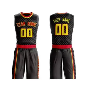 Proveedor directo de fábrica, uniforme de baloncesto cómodo, diseña tu propio uniforme de baloncesto con logotipo - Product Image 2