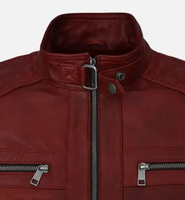 Veste de moto pour homme en cuir véritable de haute qualité, sur mesure, imperméable, respirante, grande taille, fabriquée au Pakistan