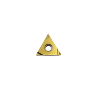 Insert de tournage TNGG160401R-S Cermet de qualité PV7020 avec revêtement PVD en forme de triangle pour acier doux en alliage de carbone de qualité japonaise