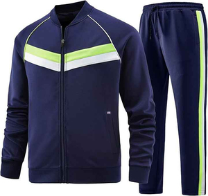 Survêtement de course décontracté pour hommes Ensembles de jogging de haute qualité pour hommes Vêtements de sport avec logo personnalisé Survêtement deux pièces - Product Image 1