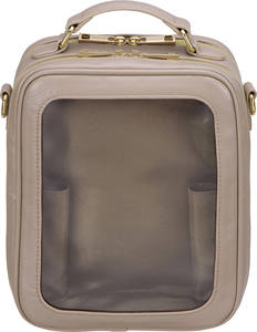 Tsuletette MUI Casual Tall Black Shoulder Handbag with Zipper Closure and Removable Strap (PVC Material) - Product Image 6