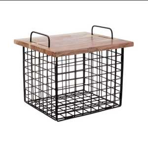 ZAM ZAM IMPEX New Arrival Single-Tier Kitchen <b>Storage</b> <b>Vegetable</b> and Fruits <b>Basket</b> With Chopping Board Reasonably Priced - Product Image 1