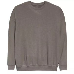 2025 femmes sweats fabricant grande taille français éponge col rond imprimé solide tricoté décontracté femmes respirant sweats - Product Image 1