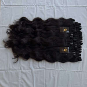 มัดผมมนุษย์ธรรมชาติผมคนอินเดียแบบหยิกเป็นลอนลึกมัดผมถักเปีย - Product Image 2