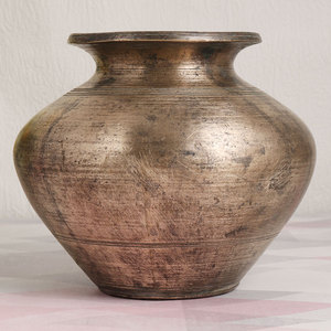 กระถางต้นไม้ทำจากทองเหลืองโบราณโบราณทำด้วยมือสำหรับเก็บกระถางดอกไม้ของตกแต่งบ้านเป็นของขวัญ SNG-581 - Product Image 2