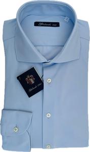 Camicia da uomo di alta qualità 4 vie elasticizzata in tinta unita azzurra seguendo <span class=keywords><strong>la</strong></span> tradizione Made in Italy export estate inverno nos casual - Product Image 6