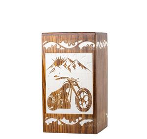 Urne en palissandre faite à la main pour cendres humaines Boîte en bois d'arbre de vie Urne de crémation personnalisée pour cendres fabriquée à la main Grande - Product Image 4