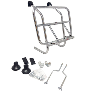 Accesorio de portaequipajes delantero cromado para modelos Lambretta + Vespa (SOLO SCOOTER CLÁSICO) - Product Image 1