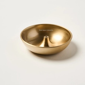 Golden Incense <b>Burner</b> With Ash Catcher Home Office <b>Fragrance</b> Brass Incense Stick Holder Meditation Yoga Indoor Use - Product Image 6