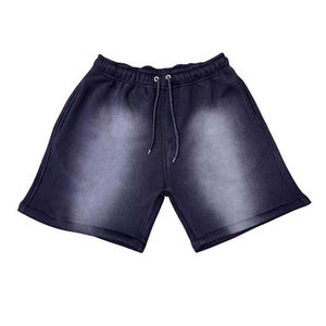 Pantalon personnalisé en coton épais Streetwear en polaire uni Shorts de jogging pour hommes Sportswear Drawstring Cargo Joggers Shorts pour hommes - Product Image 5