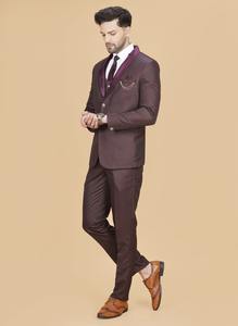 Premium Quality Coffee Brown 5 Piece <b>Mens</b> Suit Set for Fall Winter <b>Weddings</b> Holiday Galas and Statement <b>Formal</b> <b>Attire</b> for Sale - Product Image 4