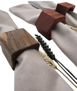 Customized Round <b>Wooden</b> <b>Napkin</b> <b>Ring</b> Tableware Product Accessories for Special Occasions for Giveaways - Product Image 4