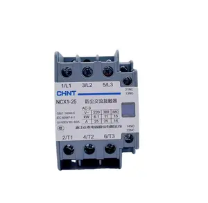 Chint's new dustproof AC contactor NCX1 new original NCX1-09 12 18 25 32 40A-NXC/CJX2