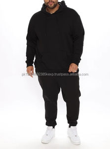 Wholesales Factory <b>Men</b> Heavy <b>Hoodies</b> <b>Plain</b> Blank <b>Black</b> Sports Pullover for Man Running Oversize Sweatshirt - Product Image 4