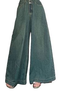 Jeans en jean taille haute/taille basse pour femmes taille moyenne respirant délavé coloré coupe ample Style Streetwear de haute qualité Y2K - Product Image 5