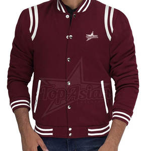 Chaqueta con letras de color personalizado para hombre, nuevo diseño, ropa de calle cálida de invierno con cuello levantado - Product Image 5