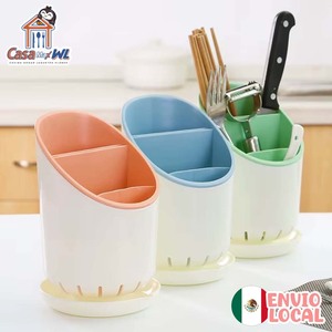 CASAMAX WL AA-2701 Porte-Ustensiles en Plastique Durable, Organisateur de Cuisine pour Ustensiles, Classique, Élégant, Moderne - Product Image 1