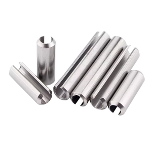 Goupilles cylindriques de positionnement en acier inoxydable 201, type ressort, M1 M1.5 M2 M2.5 M3 M4 M5 M6 M8 M10, vente directe usine - Product Image 1