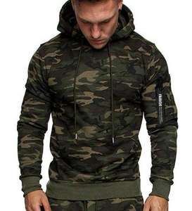 Sudadera con Capucha de Forro Polar Tejido para Hombre, Diseño Táctico, Logotipo e Impresión Personalizados - Product Image 1