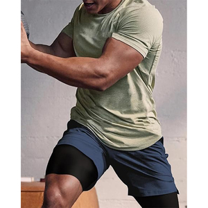 Summer Gym Fitness Shorts Men's 2 in 1 Sports Shorts Jogging Training Quick Drying Breathable Double <b>Layer</b> Shorts S-2XL - Product Image 2