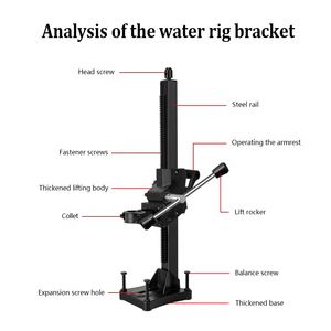 58x43cm Ständer für Diamantkernbohrmaschine mit 2 Wiederverwendbaren Befestigungswerkzeugen & Spreizdübeln - Product Image 4