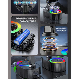 Haut-parleur sans fil compact et portable à induction NFC avec éclairage LED RGB, sortie audio 3W, lecteur de carte mémoire, fonction de charge de téléphone - Product Image 3