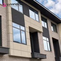 Ventanas Abatibles de Aluminio Duraderas y Eficientes Energéticamente, Ventanas de Aluminio Abatibles hacia Adentro para Desarrollos de Casas Adosadas